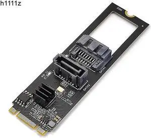 M2 NGFF NVME to SATA 3.0 6G Expansion Card M.2 Key-M PCIE NVME to SATA Hard Disk Drive Converter Riser Card JMB582 PCIE 3.0 Chip
