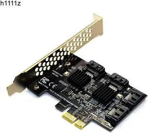 4 Ports SATA 6G PCI Express Controller Card PCI-e to SATA III 3.0 converter with Heat Sink Expansion Adapter Board for PC