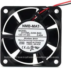 For NMB 2410ML-04W-B60 For NMB 6025 60*60*25mm 0.40A 6CM 12V dual ball cooling fan