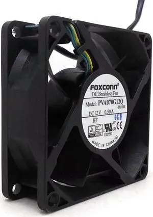 2pcs PVA070G12Q DC Brushless 12V 0.50A 7025 70*70*25MM 4 Wire Pwm Cooling Fan
