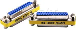 1pcs est Mini Gender changer D-SUB DB25 Serial Cable Extended Adapter 25 Pin FeMale to FeMale F/F connector