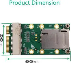 Mini PCI Express Adapter For 3G 4G Module with USIM Slot MINI PCI E to Mini PCI-E Riser Card Support 3G/4G WWAN LTE GPS Card