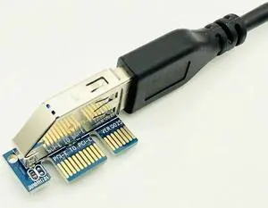 Add On Card PCIE Riser Card Adapter PCI Express USB 3.0 Raiser Riser PCI-E Extender PCIE X1 to Dual Port PCI E X4 Expansion Card