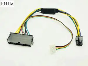 30cm ATX Main 24Pin to 6Pin PCI-E PSU Power Adapter Cable 18AWG Power Supply for HP Z220 Z230 SFF Server Workstation Motherboard