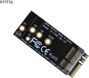 12+6 Pin Bluetooth Wifi Wireless Card Module to NGFF M.2 A/E Key Adapter Card BCM94360CS2 BCM943224PCIEBT2 for Mac OS