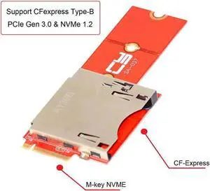 OIAGLH CF Express to NGFF M.2 NVMe Mainboard Extension Adapter M2 M-key for CFE Type-B Support R5 Z6 Z7 Memory Card