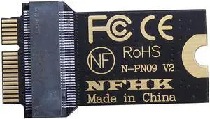 M.2 WiFi Adapter Connector A KEY A+E KEY 2230 M.2 WiFi Wireless Converter Riser Card Adapter for 2013-2017 Macbook Air WiFi Card