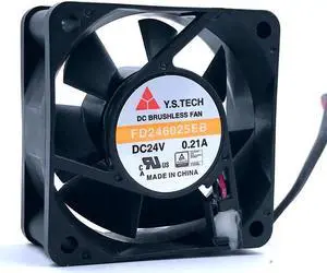 For Inverter cooling fan FD246025EB 60*60*25mm DC24V 0.21A 2-wire