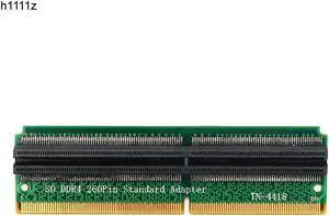 Add On Cards DDR4 SO DIMM Adapter Memory Riser Card SO DDR4 260Pin Memory Test Protection Adapter Connector for Laptop PC