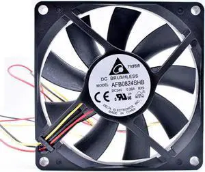 AFB0824SHB 8cm 80x80x15mm 8015 80mm fan DC24V 0.26A 3 lines inverter cooling fan