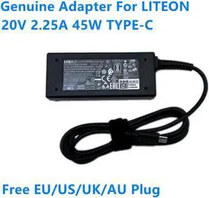 20V 2.25A 45W Type-C LITEON PA-1450-78 AC Adapter For 5V/9V/15V 3A 45W Laptop Charger Power Supply