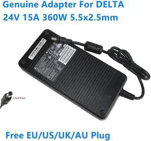 24V 15A 360W 5.5x2.5mm Delta EADP-360AB B Power Supply AC Adapter For 24V 12A 10A LED Monitor Charger 24V 15A 360W 5.5x2.5mm Delta EADP-360AB B Power Supply AC Adapter For 24V 12A 10A LED Monitor Charger
