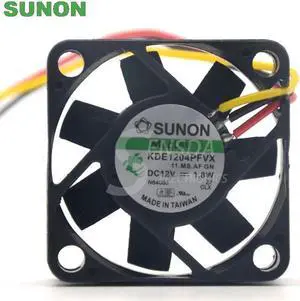 For Sunon fan KDE1204PFVX 40*40*10 mm 12V 1.8W with a 3-wire switch server inverter
