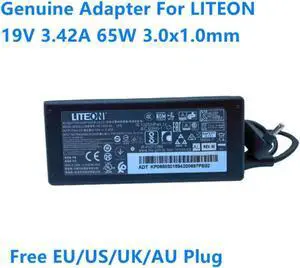 19V 3.42A 65W 3.0x1.0mm LITEON PA-1650-50 LPS AC Adapter For Laptop Power Supply Charger