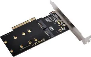 Dual 2X NVME M.2 AHCI to PCIE Express 3.0 Gen3 X8 X16 Raid Card VROC Raid0 Hyper Adapter Dual 2X NVME M.2 AHCI to PCIE Express 3.0 Gen3 X8 X16 Raid Card VROC Raid0 Hyper Adapter