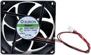 KDE1208PTV3 8cm 80mm fan 80x80x25mm 8025 DC12V 0.89W Magnetic suspension bearing Silent cooling fan for power supply