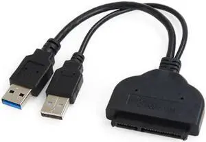 USB 3.0 to SATA 22P 2 5" Hard Disk Driver Adapter with USB Power Cable
