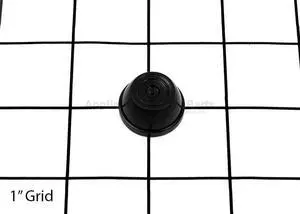 Appliance Factory Parts 00801-1939 CAP NUT .437 - BLACK
