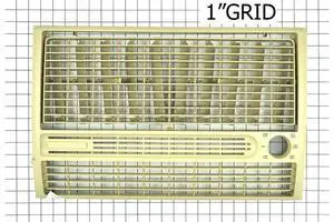 Appliance Factory Parts 110839-1 GRILLE ASSEMBLY FOR: WC35, WC37/N37W, WC
