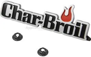 Char-Broil G211-0047-W1 Logo Plate For Lid. Measures approximate