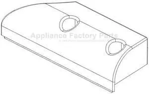 Char-Broil 55711047 Fixed Rear bttm Skirt Right Side shlf.