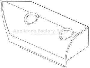 Char-Broil 55711050 Fixed frnt bttm Skirt Left Side shlf.