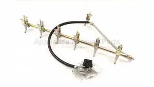 Char Broil G552-3800-W1 regulator hose and side burner valve ass
