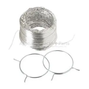 Appliance Factory Parts PM8X73 FLEXIBLE FOIL DRYER DUCT WITH CLAMPS