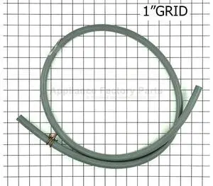 Appliance Factory Parts 310716 1/2" WATER DELIVERY TUBE (5 FT.) + CLAMP