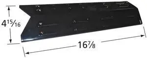 Appliance Factory Parts 96131 heat plate, porc stl, 16.875 x 4.9375; O