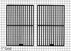 Appliance Factory Parts 69112 grid, ci, 17.3125 x 23.375; Weber