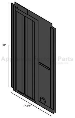 Appliance Factory Parts 281044-002 MEDIA SHIELD-RIGHT-FOR: ADA/ASA/AUA71