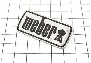 Weber 66513 LOGO PLATE SS BLK FILL GENESIS 2017 BB