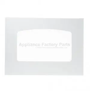 Appliance Factory Parts WB56T10187 RANGE OVEN DOOR GLASS - WHITE