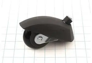 Appliance Factory Parts W20136401058 Rear wheel w/ caster complete - black.