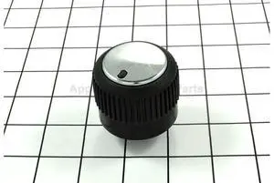 Appliance Factory Parts 17000 KNOB-SMALL CONTROL KNOB-RESIN AND CHROME