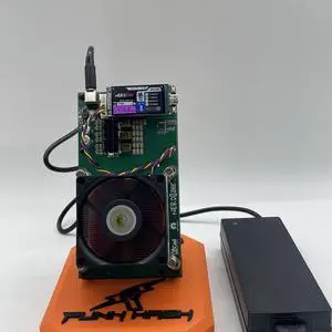 NerdMiner NerdQaxe++ Bitcoin Miner | BM1370 Chip | 4.8TH/s Hashrate | 76W Low Power Consumption | 40dB Quiet | WiFi Wireless Connection | Portable Mini Design