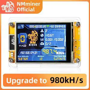 Bitcoin Miner NerdMiner V2 NMMiner ESP-WROOM-32 ESP32 Development Board 2.8 inch Smart Display Lucky Miner Hashrate Module 414KH/s Crypto Solo Lottery Miner Model #: 9359014255335