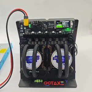 NerdOCTaxe Hydro Bitcoin Solo miner boasts 13.8 TH/s, 230W, 16.7 J/TH. 8 BM1370 SHA-256 ASIC, making it a low-noise, water-cooled home-use BTC/BCH miner. NerdOCTaxe Hydro Bitcoin Solo miner boasts 13.8 TH/s, 230W, 16.7 J/TH. 8 BM1370 SHA-256 ASIC, making it a low-noise, water-cooled home-use BTC/BCH miner.