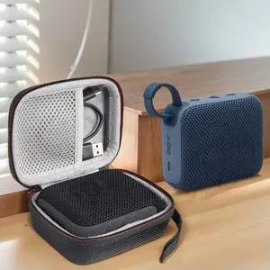 EVA Protective Case Waterproof Outdoor Travel Carrying Case Hard Shell Storage Bag for JBL Go 4 Bluetooth-Compatible Speaker