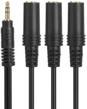 3.5mm 1/8inch TRRS Stereo Plug Male to 3x1/8inch 3.5mm Stereo Jack Female Cable
