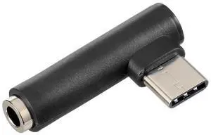 USB-C Headset Adapter 90 Degree Type-C Male to 3.5mm Female Audio Converter