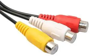 4 Pin S-Video To 3 RCA Audio Video Composite Extension Cable 28 Cm/11 Inch Female Audio Cable Copper Core for Computer Laptop