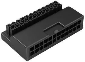 90 Degree Angled Steering Converter Motherboard 90 Degree Power Adapter Power Supply 24Pin Connector Adapter