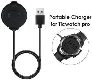 1m USB Charging Cradle Cable for Ticwatch Pro Sports Smart Watch Power Adapter