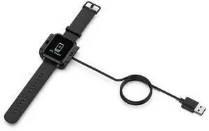 USB Charger Cable Dial Wristwatch 3ft Cord Fashionable Present for Amazfit Bip S A1805 A1916 Smartwatch Decoration