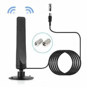 50 Miles Digital HDTV Booster Indoor Aerial Indoor 12dBi 1080P TV Antenna HD Receiver HDTV Signal Receiver Amplifier
