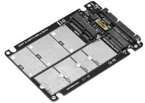 2 in 1 Combo M.2 NGFF MSATA SSD To SATA 3.0 Adapter Converter Card Adapter Converter Case Enclosure for Desktop Laptop