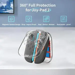 Transparent Storage Shell Magnetic Buckle Clear Protector Shell Game Controller Cover for Switch 2 Accessories Transparent Storage Shell Magnetic Buckle Clear Protector Shell Game Controller Cover for Switch 2 Accessories