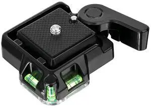 QR40 Camcorder Aluminum Alloy Quick Release Plate for DSLR Cam Tripod Ball Head Easy and Fast to Use 3/8 Conversion Screw